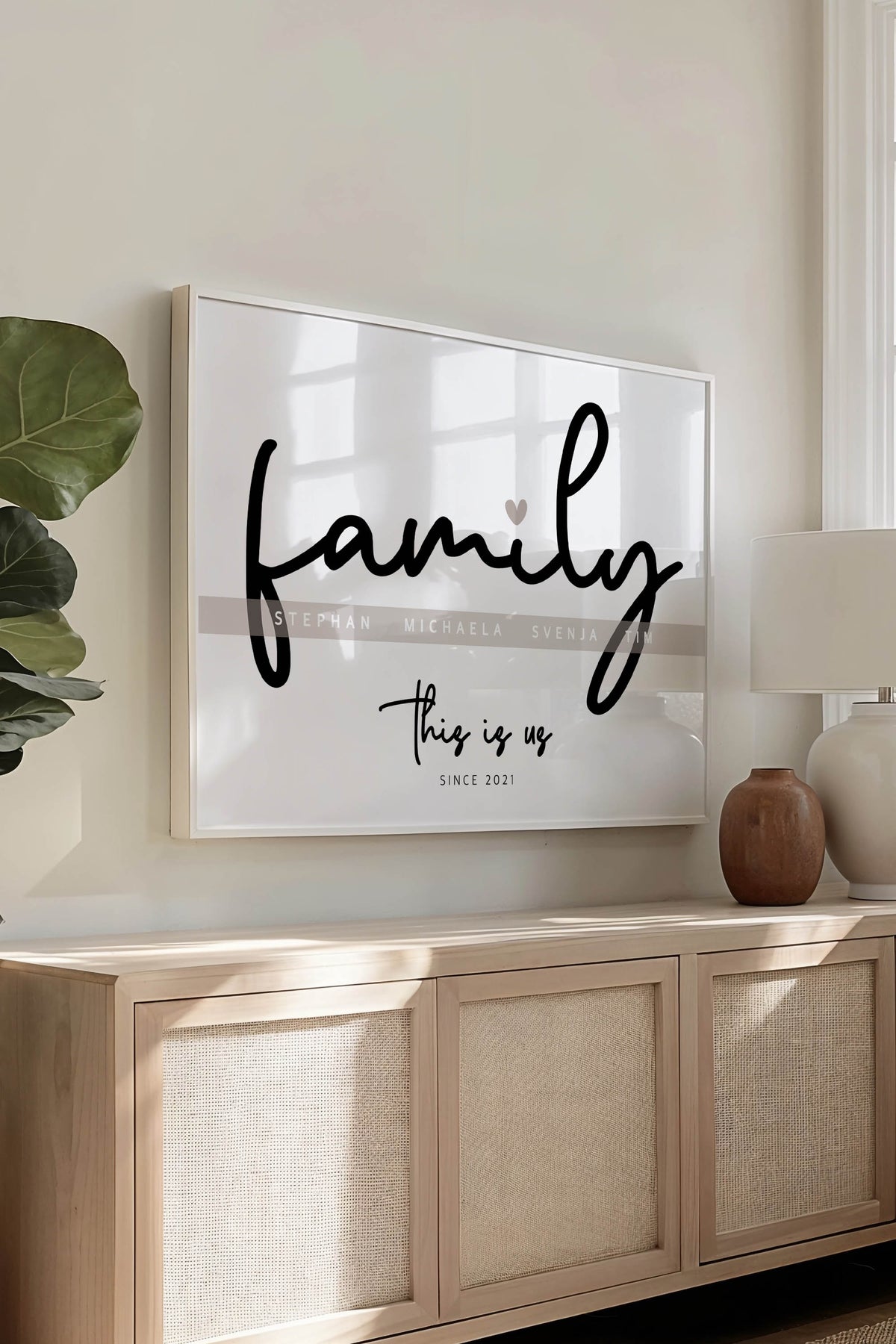 Personalisiertes Familienposter mit Namen & Wunschjahr – Ansicht 4