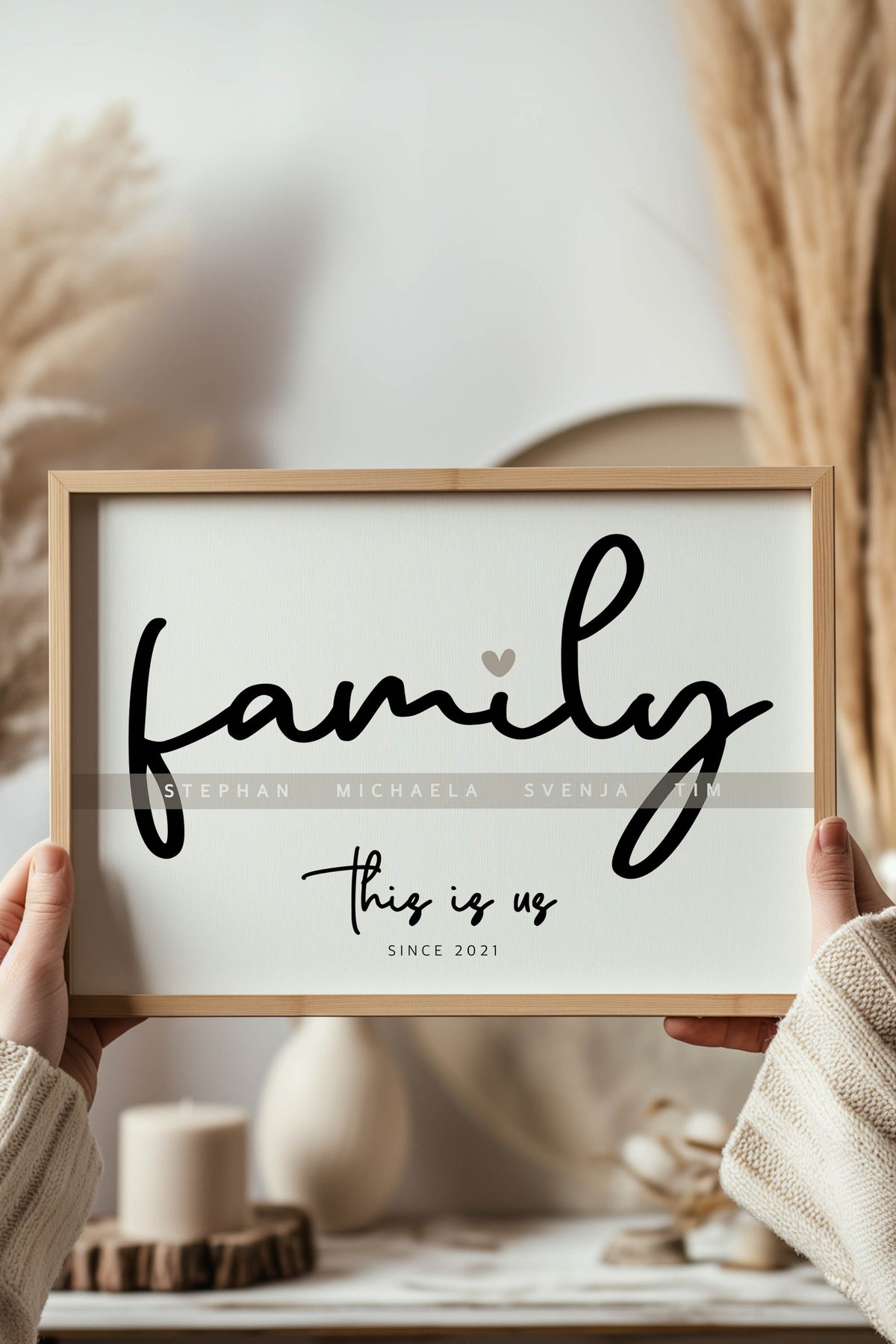 Personalisiertes Familienposter mit Namen & Wunschjahr – Ansicht 3