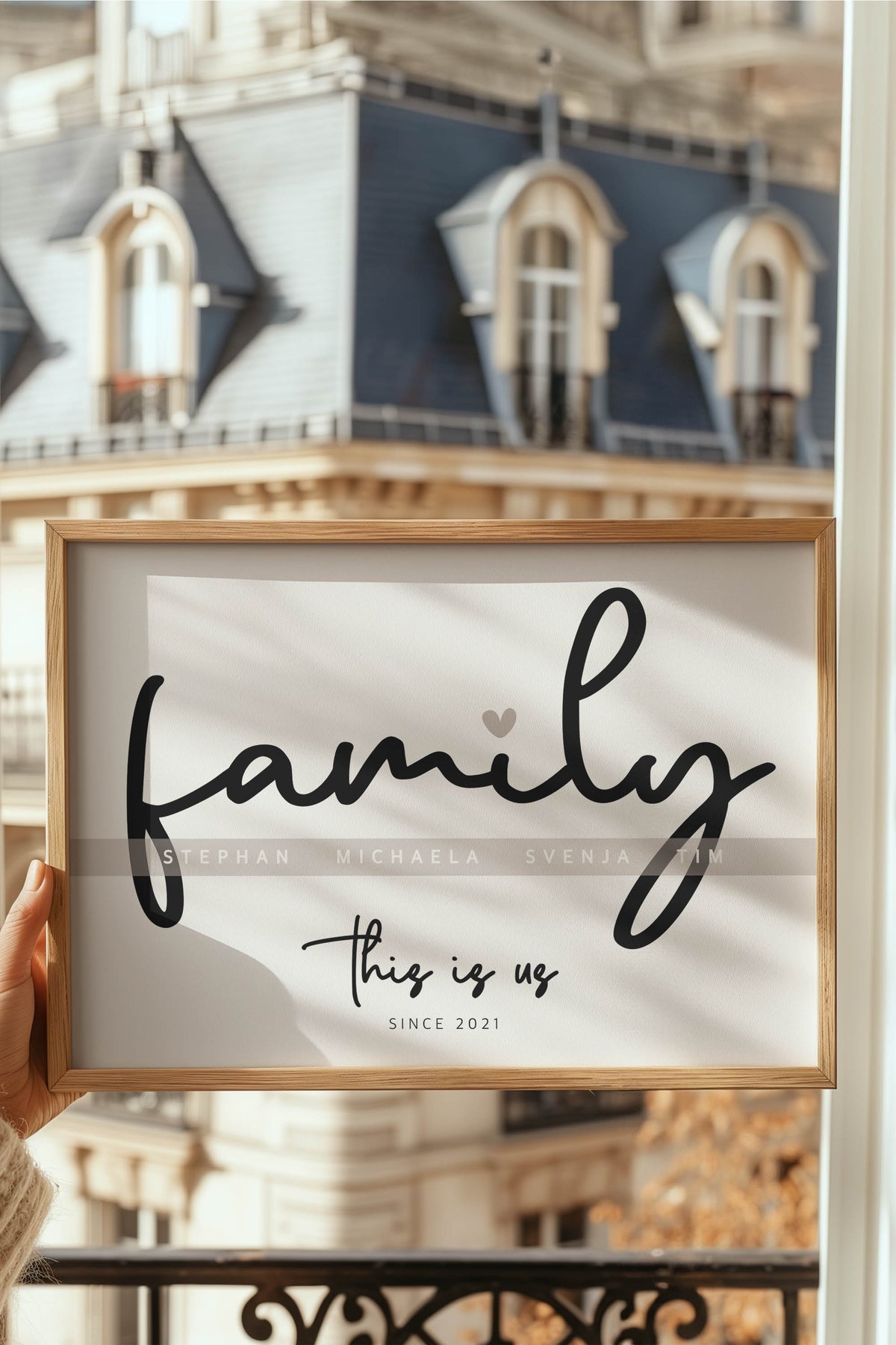 Personalisiertes Familienposter mit Namen & Wunschjahr – Ansicht 5