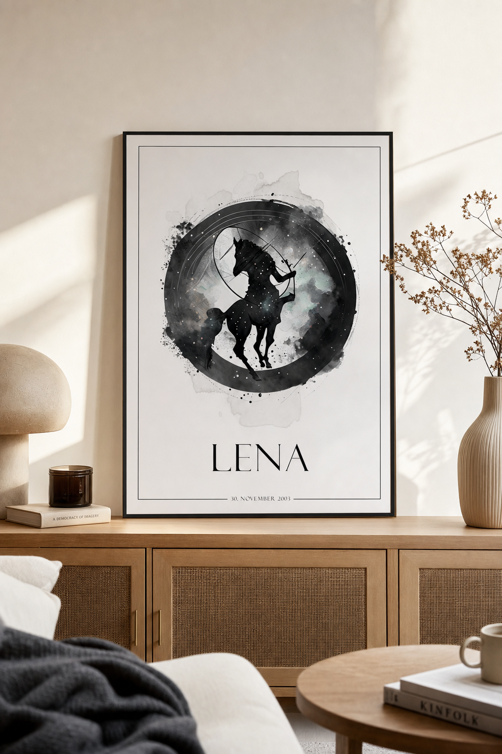Personalisiertes Sternzeichen-Poster mit Name & Geburtsdatum – Ansicht 2