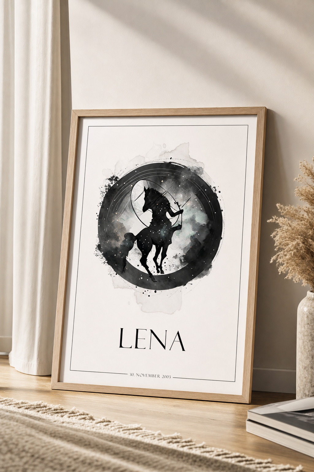 Personalisiertes Sternzeichen-Poster mit Name & Geburtsdatum – Ansicht 6
