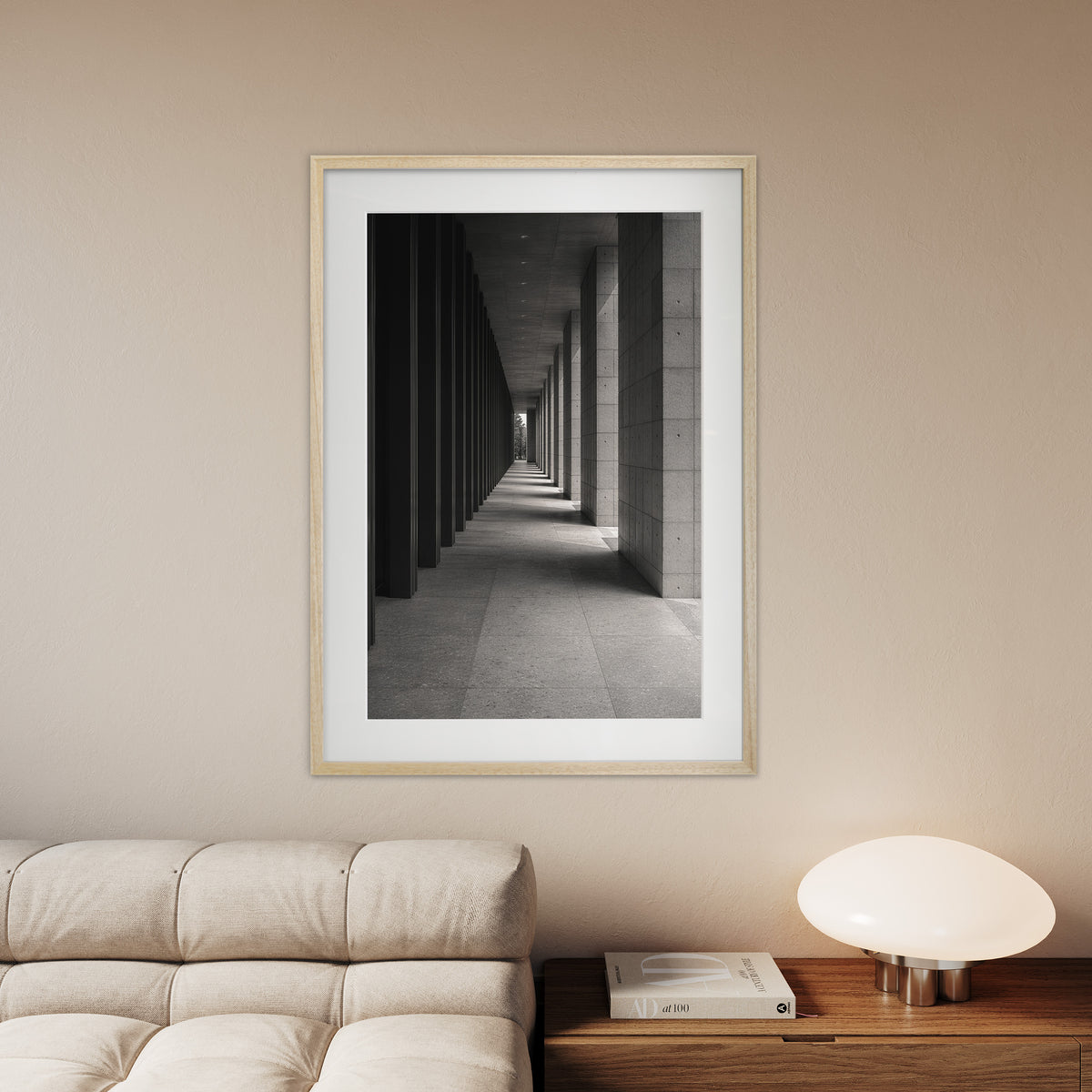Silent Passage als MLineart Gallery Edition in einem ruhigen Interieur
