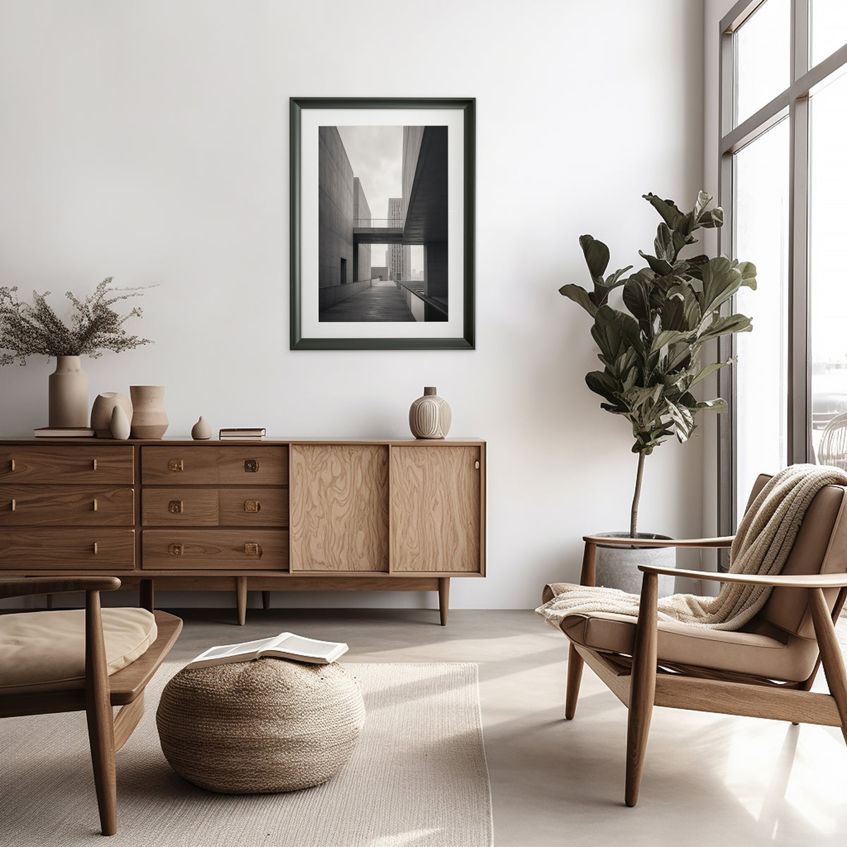 Concrete Canyon als MLineart Gallery Edition in einem ruhigen Interieur