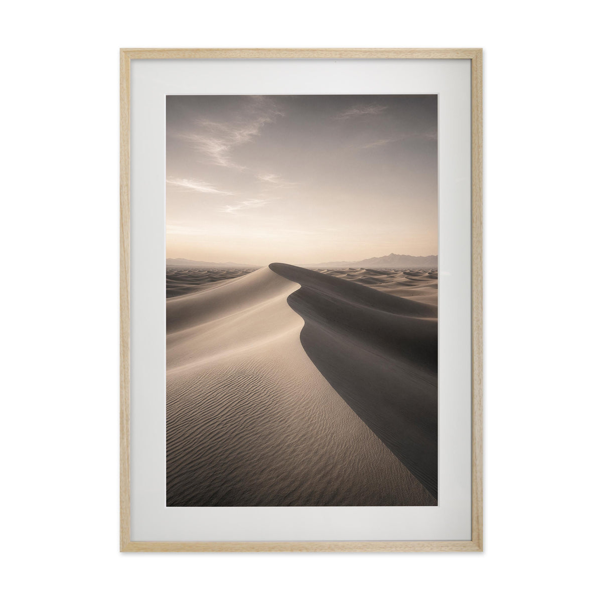 Soft Dunes – Gallery Edition mit Rahmenwelt NATURAL