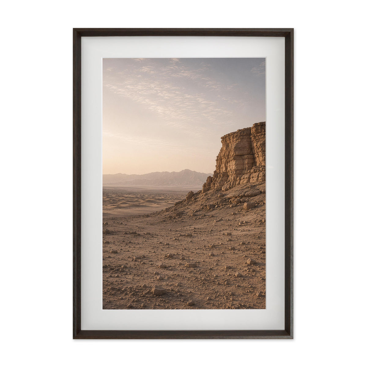 Desert Wall – Gallery Edition mit Rahmenwelt MOCHA