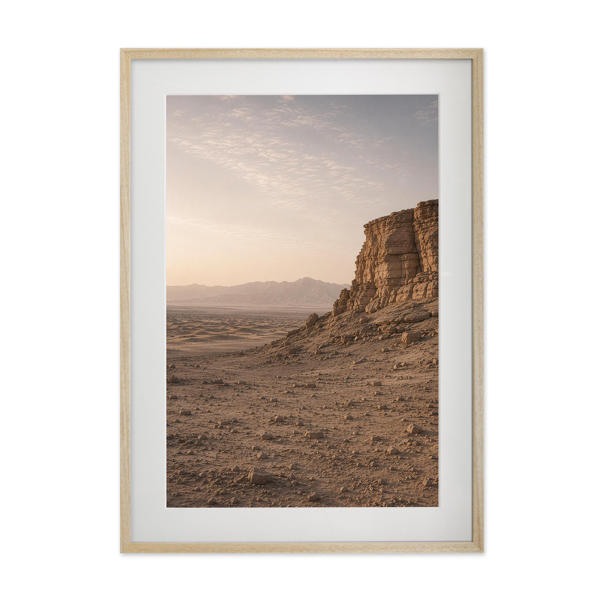 Desert Wall – Gallery Edition mit Rahmenwelt NATURAL